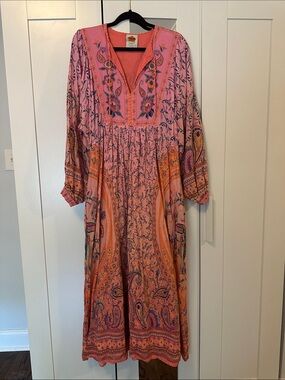red morada boa guipure maxi dress FARM Rio | Dresses | Nwt Farm Rio Morada Boa Guipure Lace Maxi Dress